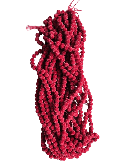 Velvet Beads -Red-Rianscart