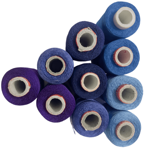 RiansCart Blue Shade Silk Thread Spool Combo-1