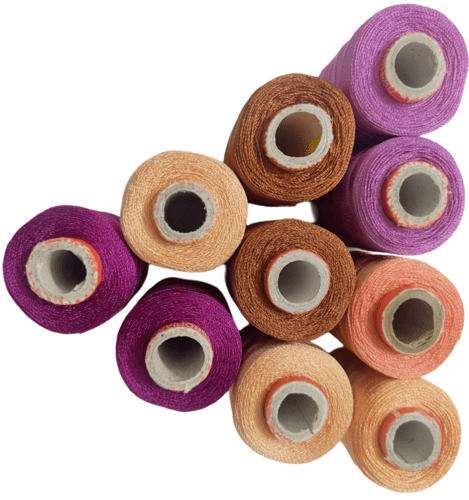 RiansCart Pink Shade Silk Thread Spools Combo-2