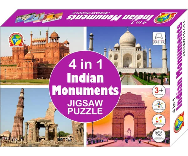 4 In 1 Indian Monuments Jigsaw Puzzle_RC000159_1