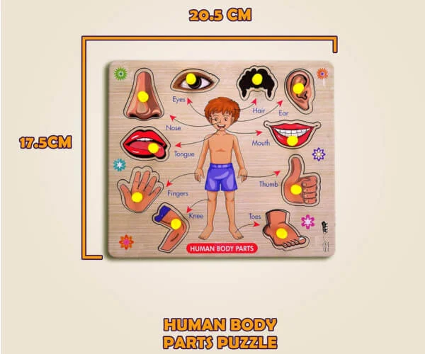 Body Parts Wooden Jigsaw Puzzle