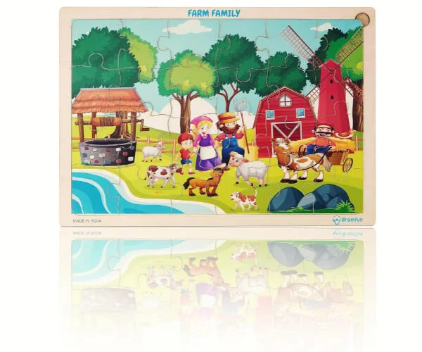 Farm Family Wooden Jigsaw Puzzle_RC000140_1