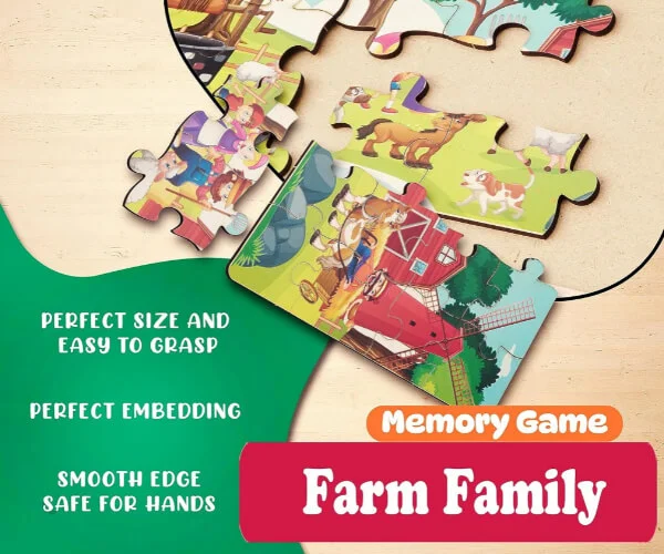 Farm Family Wooden Jigsaw Puzzle_RC000140_1
