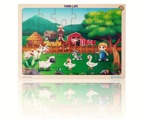 Farm Life Wooden Jigsaw Puzzle_RC000141_1