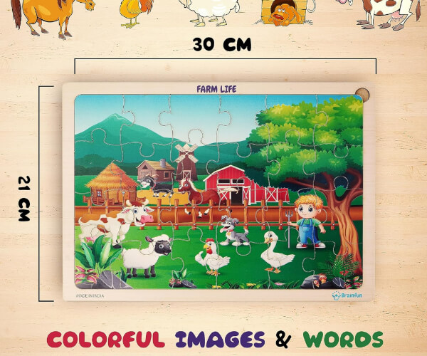 Farm Life Wooden Jigsaw Puzzle_RC000141_3