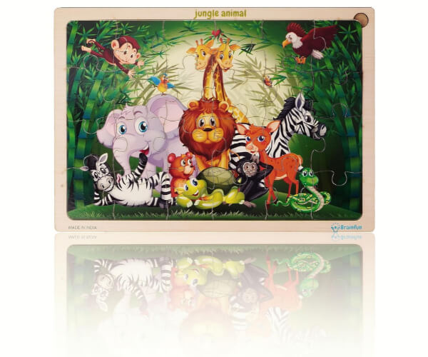 Jungle Animal Wooden Jigsaw Puzzle_RC000142_1