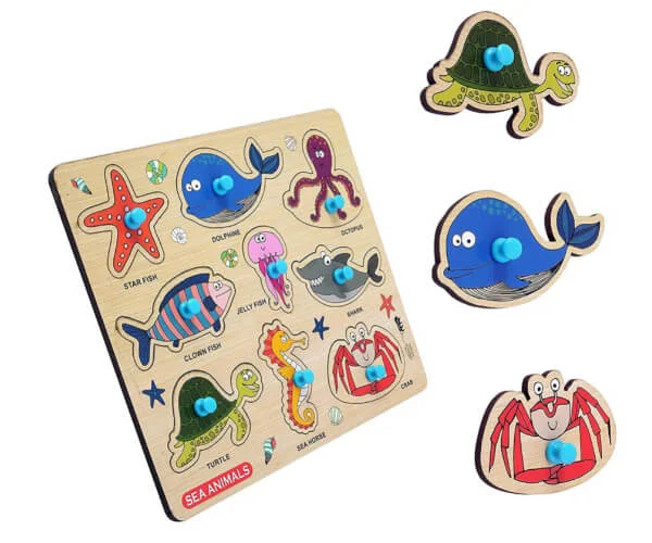 Sea Animal Wooden Jigsaw Puzzle_RC000131_1