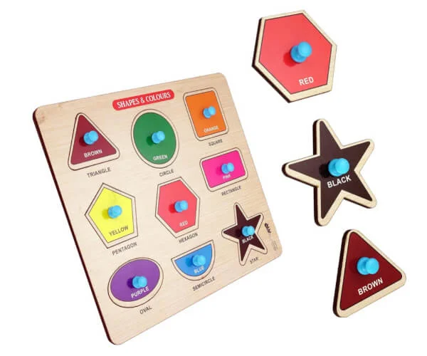 Shapes And Colors Wooden Jigsaw Puzzle_RC000132_1