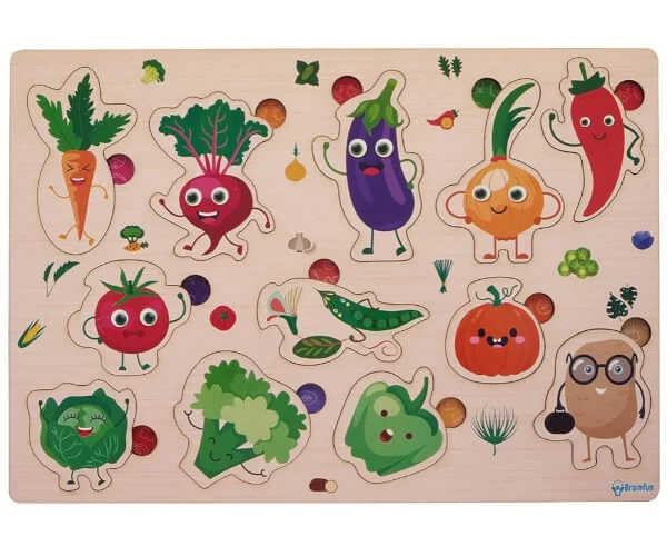Vegetables Recognition Wooden Jigsaw Puzzle_RC000156_1