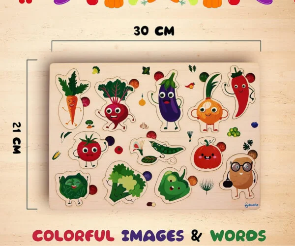 Vegetables Recognition Wooden Jigsaw Puzzle_RC000156_1