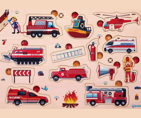 Fire Brigade Wooden Jigsaw Puzzle_RC000180_1