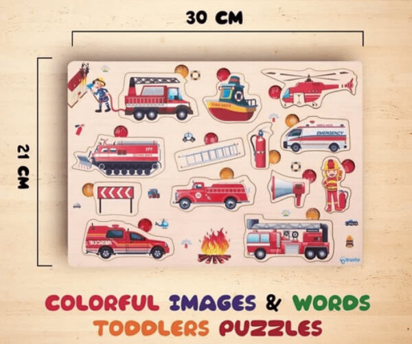 Fire Brigade Wooden Jigsaw Puzzle RC000180 2