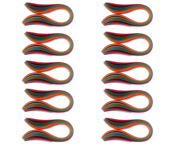 Multicolor Non Metallic Quilling Paper Kit