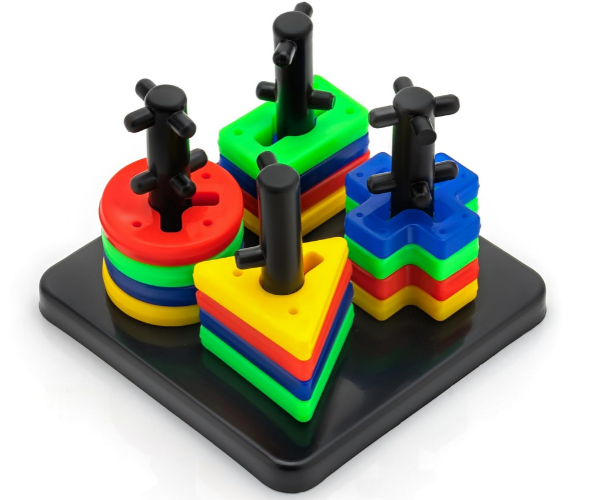 Shape Sorting & Stacking Toys, Montessori Shape Sorter