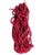 Round Plastic Velvet Beads-Red [ 50 Grams ]